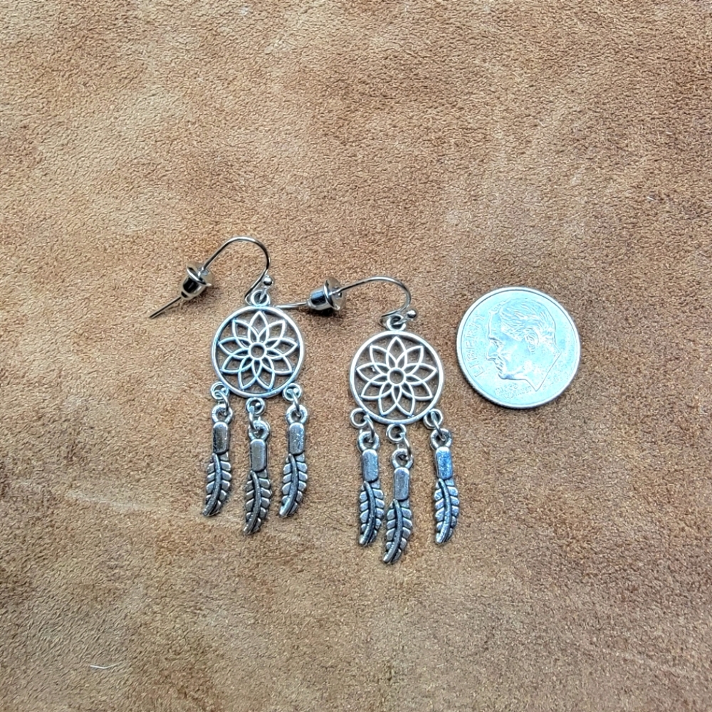 Beautiful Dream Catcher Earrings - Picture 3 of 4